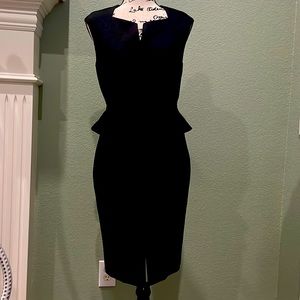 Peplum Black Dress